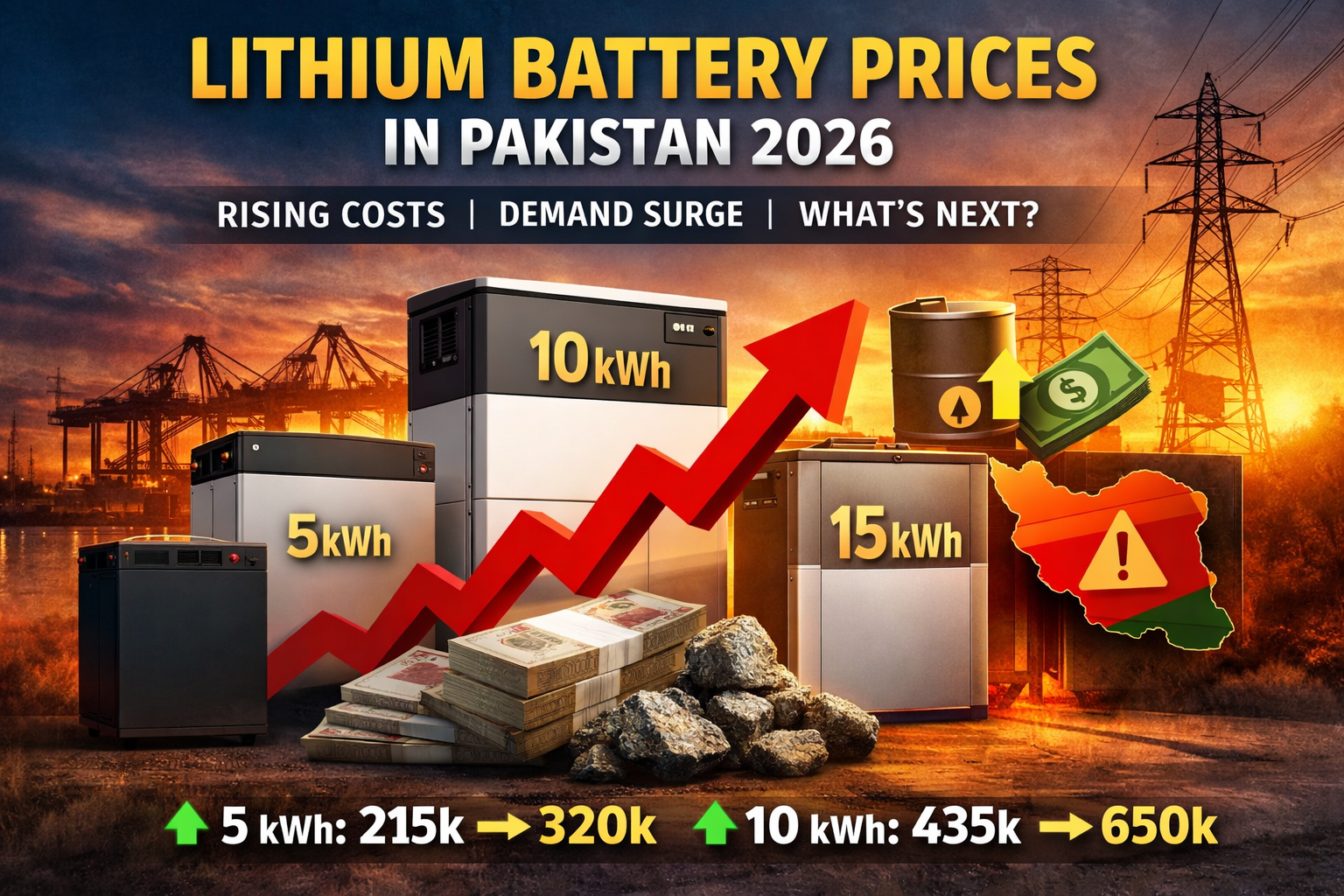 lithium battery prices going high in pakistan
